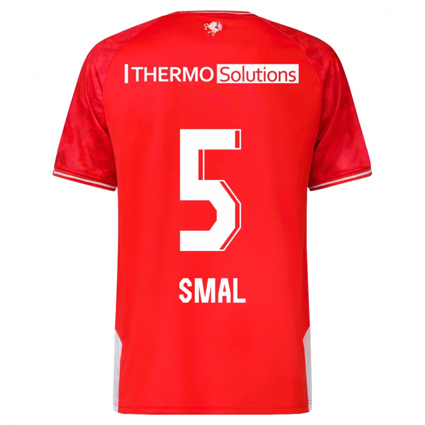 Bambino Maglia Gijs Smal #5 Rosso Kit Gara Home 2023/24 Maglietta