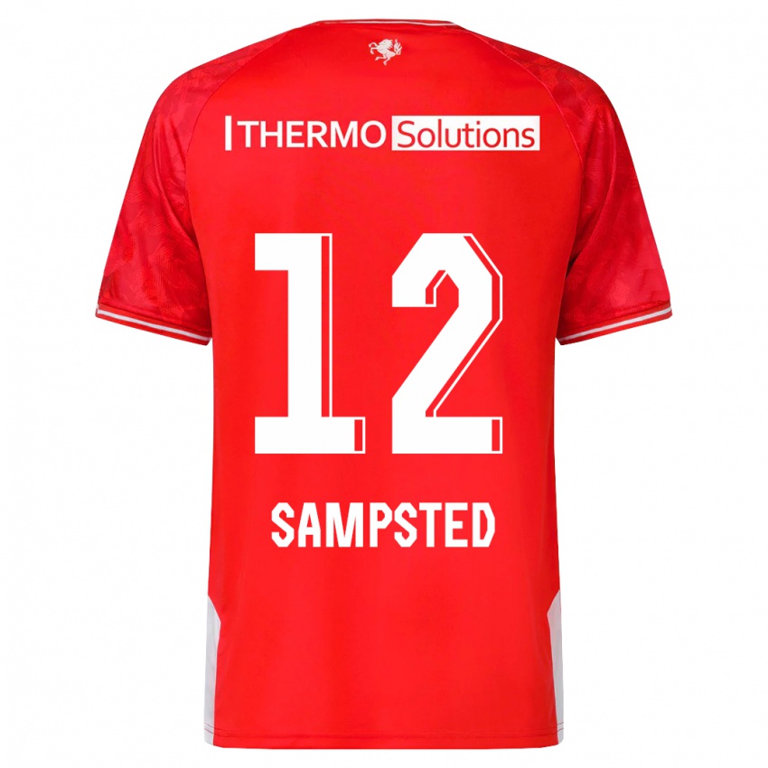 Bambino Maglia Alfons Sampsted #12 Rosso Kit Gara Home 2023/24 Maglietta