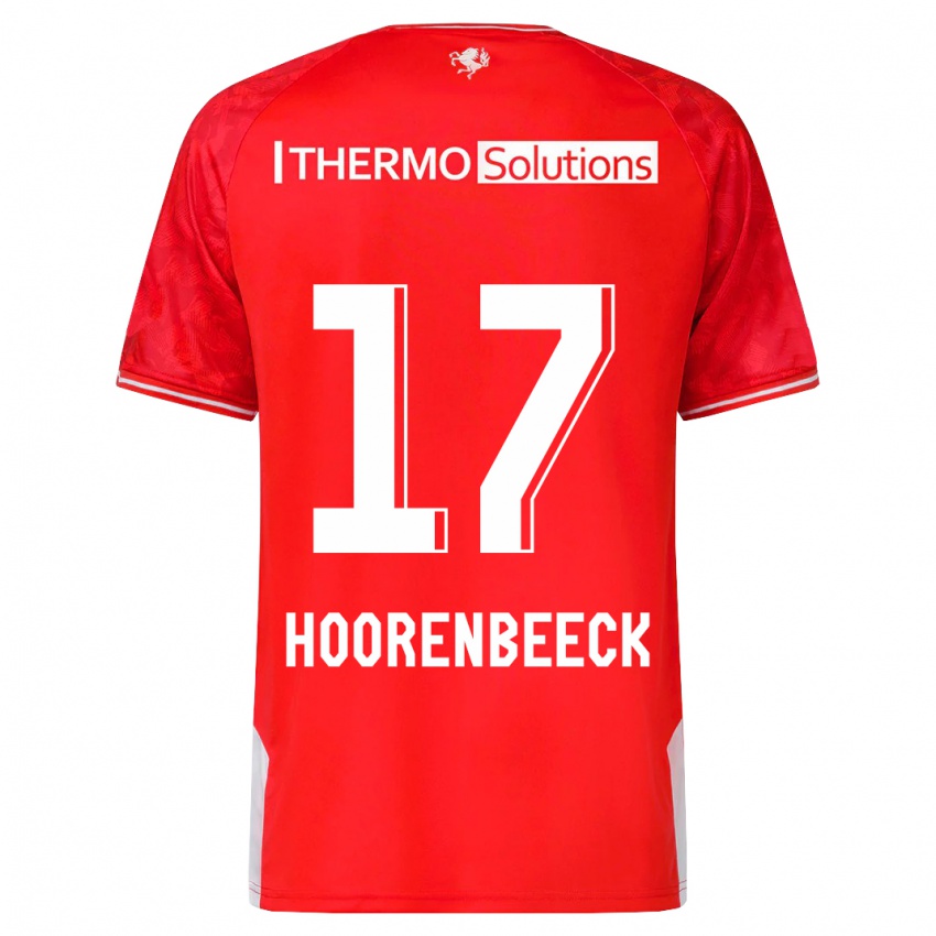 Bambino Maglia Alec Van Hoorenbeeck #17 Rosso Kit Gara Home 2023/24 Maglietta