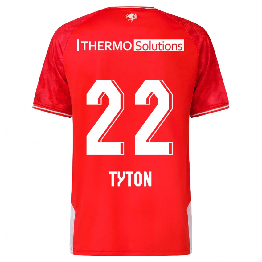 Bambino Maglia Przemyslaw Tyton #22 Rosso Kit Gara Home 2023/24 Maglietta