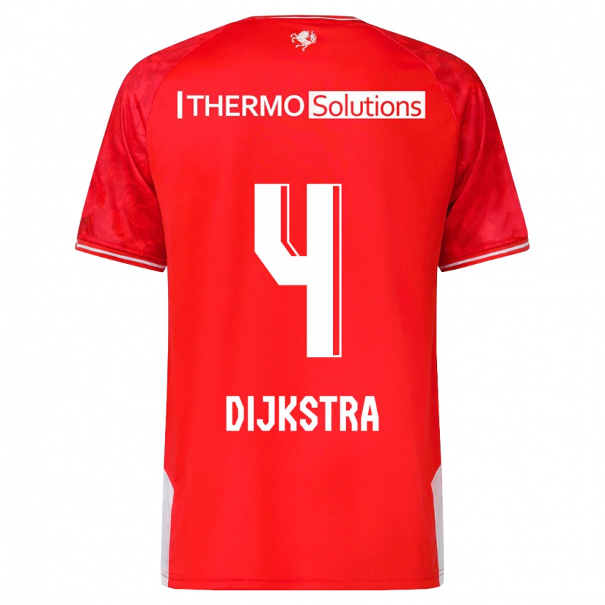 Bambino Maglia Caitlin Dijkstra #4 Rosso Kit Gara Home 2023/24 Maglietta