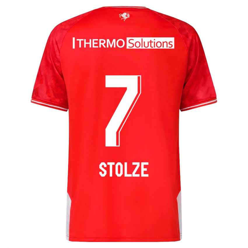 Bambino Maglia Anna-Lena Stolze #7 Rosso Kit Gara Home 2023/24 Maglietta