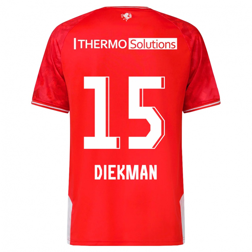 Bambino Maglia Jill Diekman #15 Rosso Kit Gara Home 2023/24 Maglietta