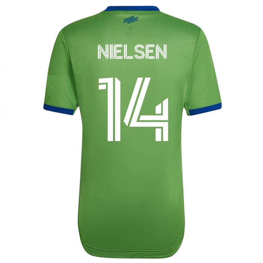 Bambino Maglia Taylor Nielsen #14 Verde Kit Gara Home 2023/24 Maglietta