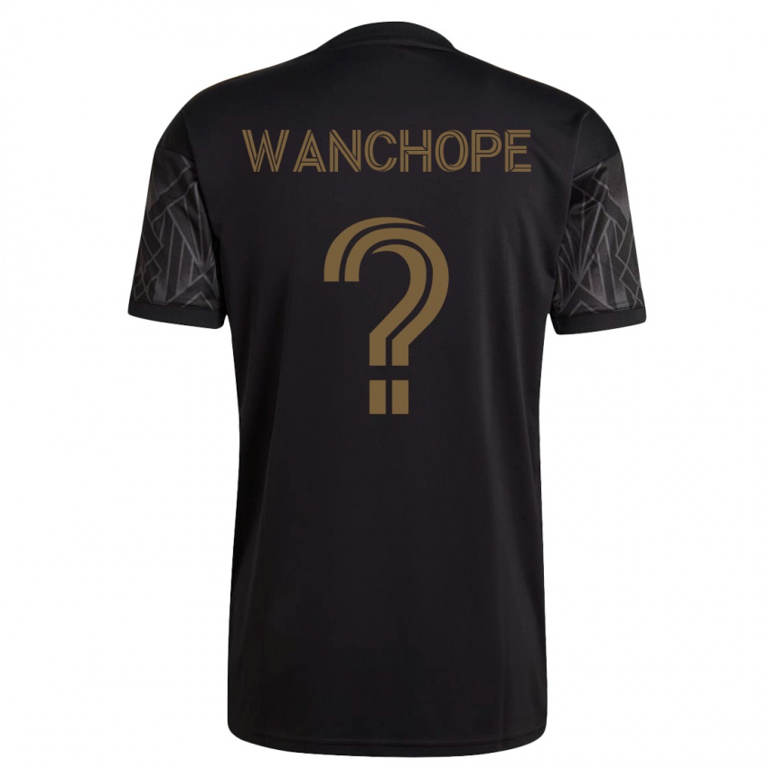 Bambino Maglia Matías Wanchope #0 Nero Kit Gara Home 2023/24 Maglietta