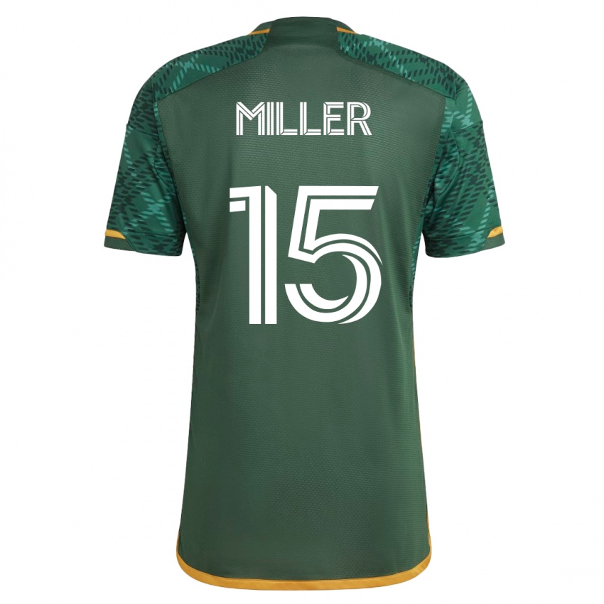 Bambino Maglia Eric Miller #15 Verde Kit Gara Home 2023/24 Maglietta