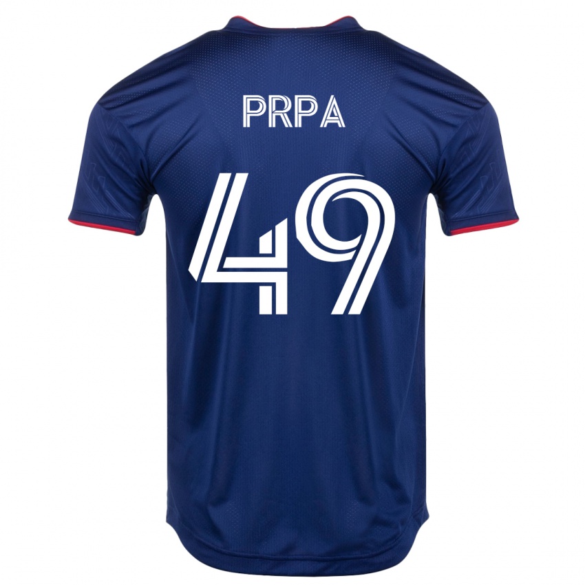 Bambino Maglia Luka Prpa #49 Marina Militare Kit Gara Home 2023/24 Maglietta