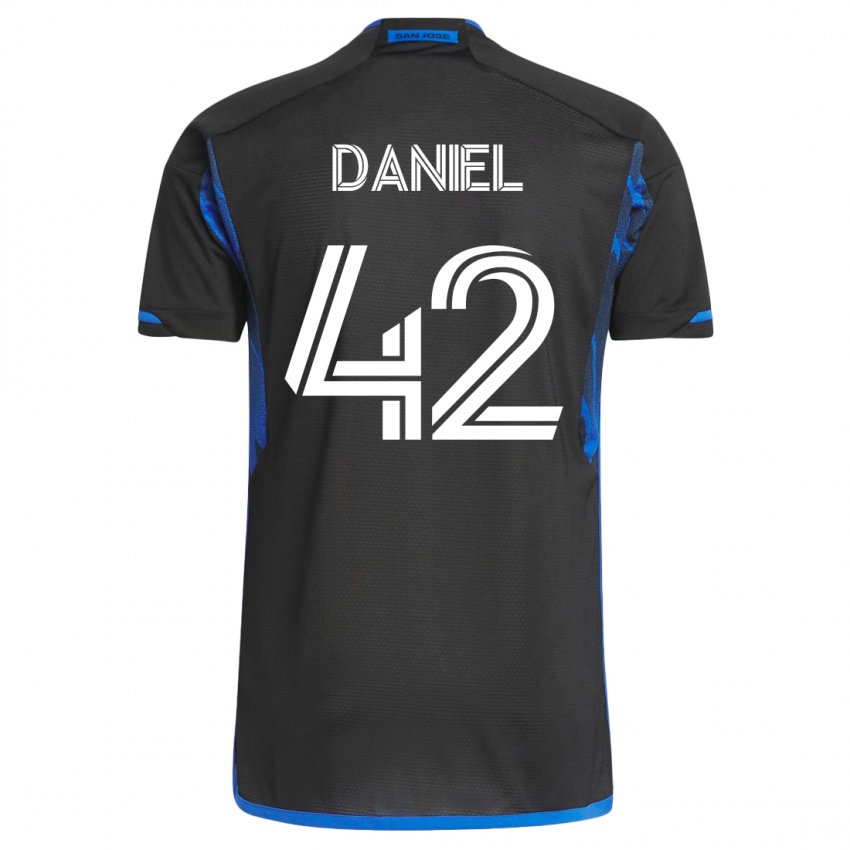 Bambino Maglia Daniel #42 Blu Nero Kit Gara Home 2023/24 Maglietta