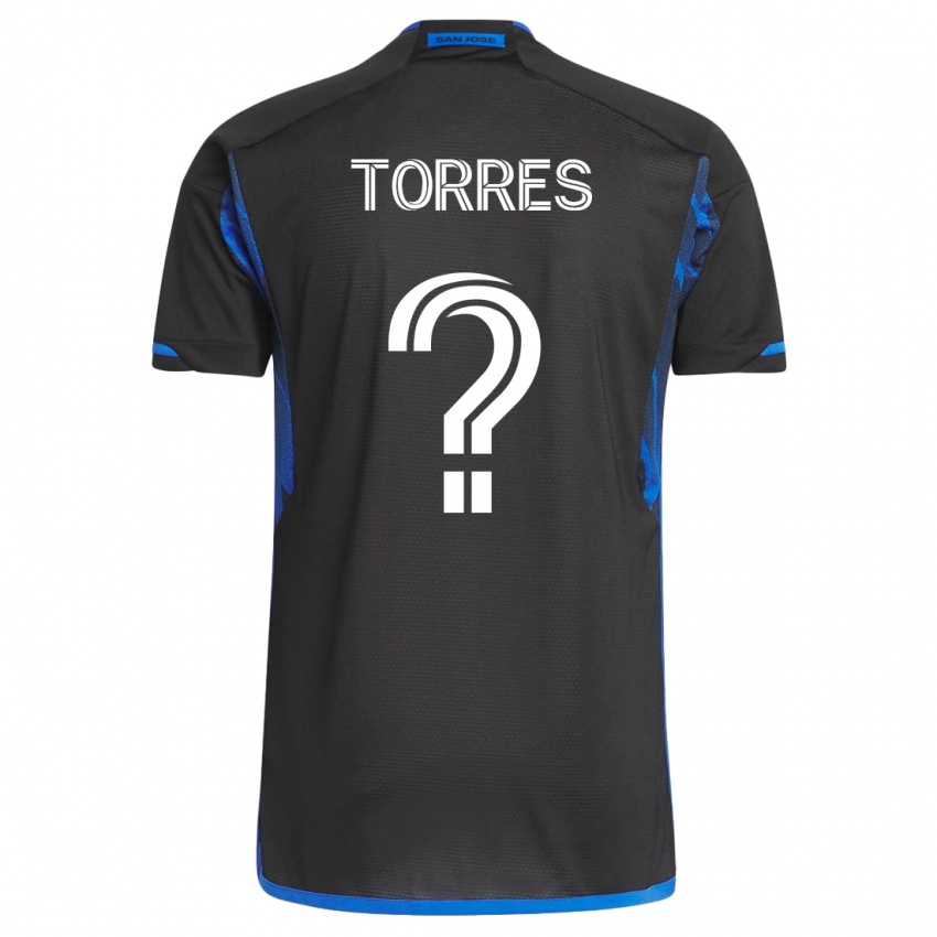 Bambino Maglia Jorge Torres #0 Blu Nero Kit Gara Home 2023/24 Maglietta