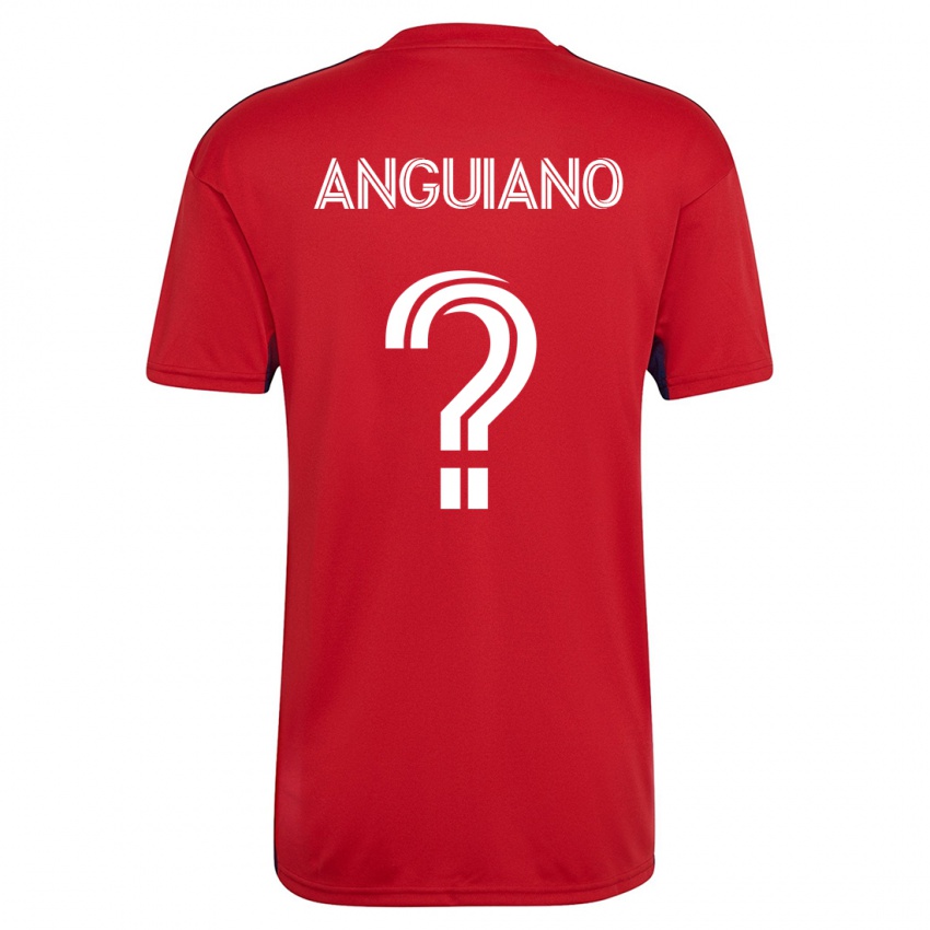 Bambino Maglia Adrian Anguiano #0 Rosso Kit Gara Home 2023/24 Maglietta