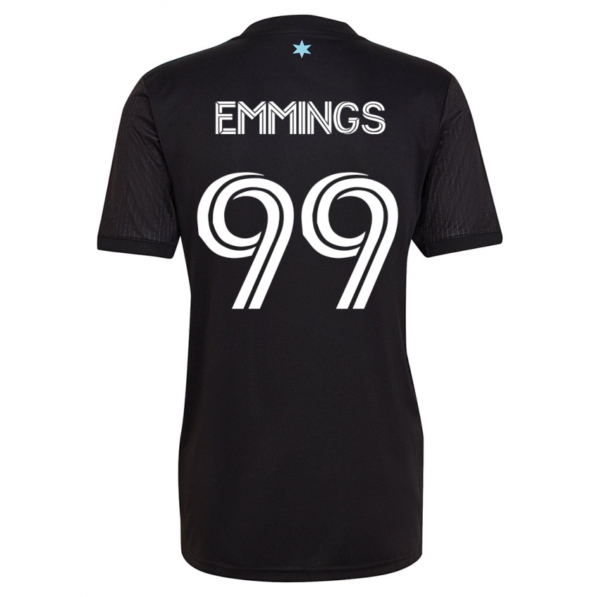 Bambino Maglia Fred Emmings #99 Nero Kit Gara Home 2023/24 Maglietta