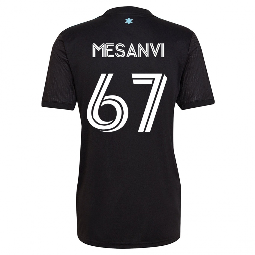 Bambino Maglia Loïc Mesanvi #67 Nero Kit Gara Home 2023/24 Maglietta