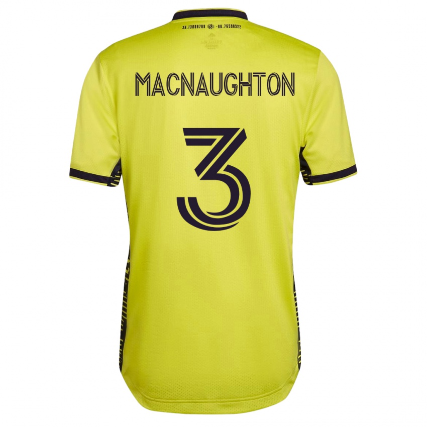 Bambino Maglia Lukas Macnaughton #3 Giallo Kit Gara Home 2023/24 Maglietta