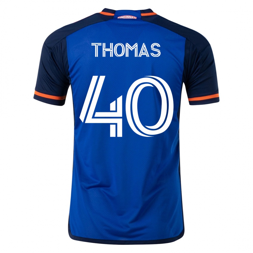 Bambino Maglia Kai Thomas #40 Blu Kit Gara Home 2023/24 Maglietta