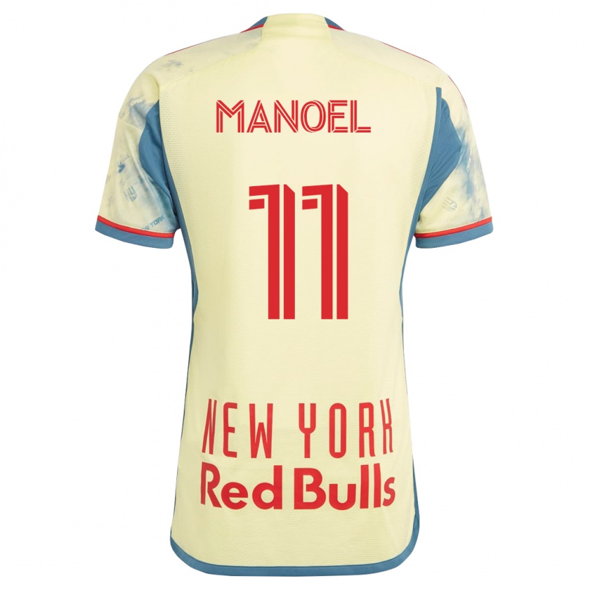 Bambino Maglia Elias Manoel #11 Giallo Kit Gara Home 2023/24 Maglietta