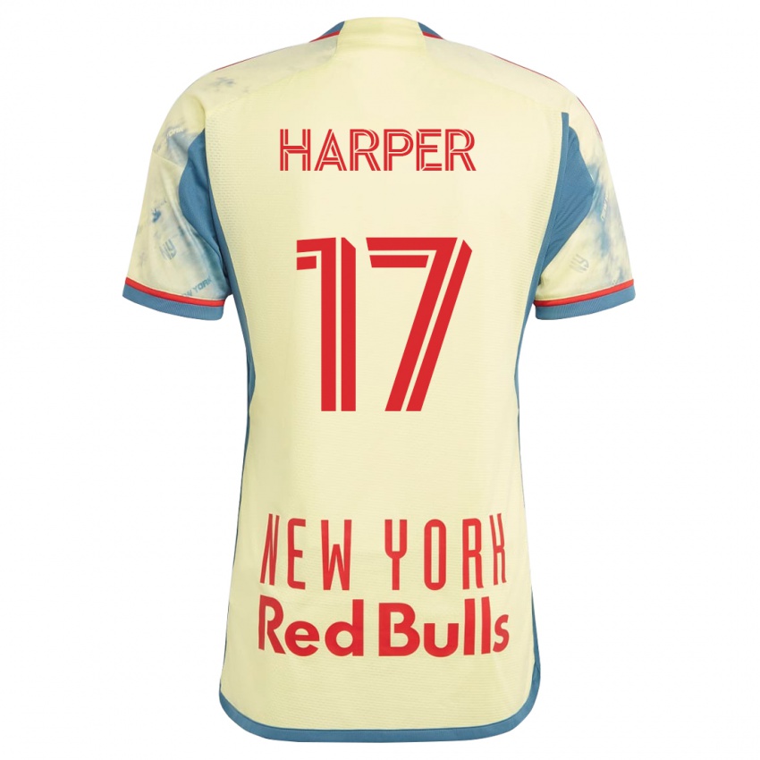 Bambino Maglia Cameron Harper #17 Giallo Kit Gara Home 2023/24 Maglietta