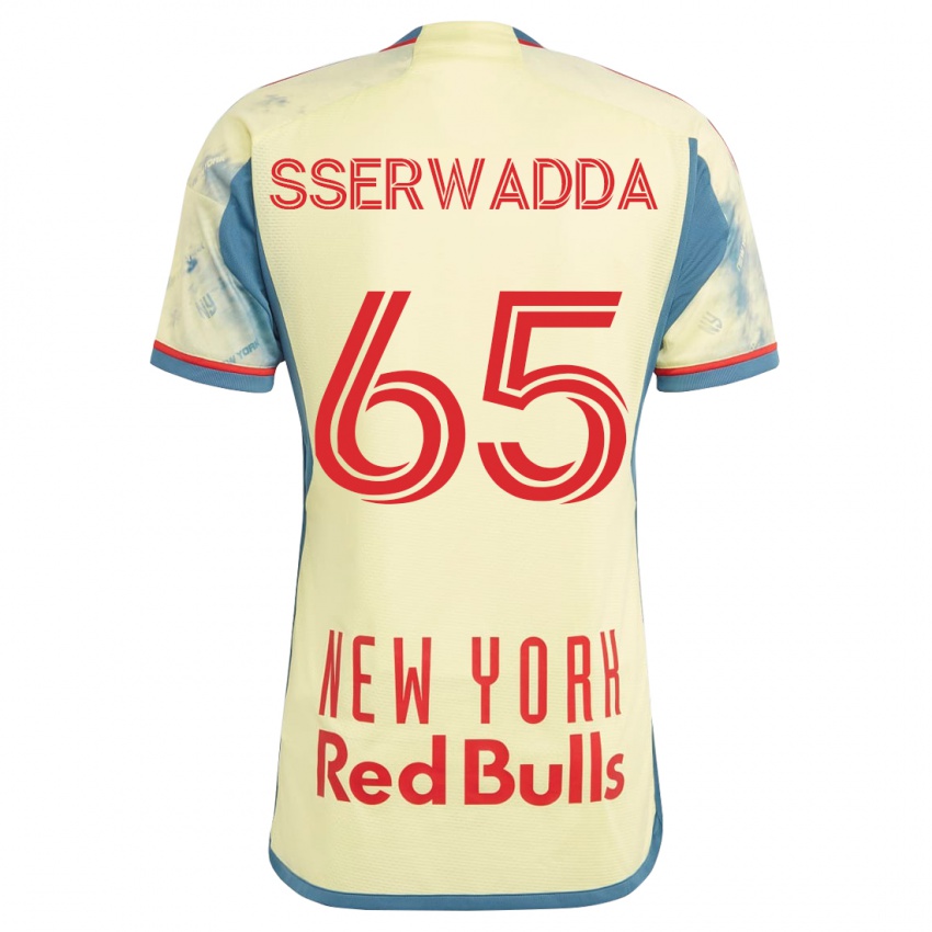 Bambino Maglia Steven Sserwadda #65 Giallo Kit Gara Home 2023/24 Maglietta