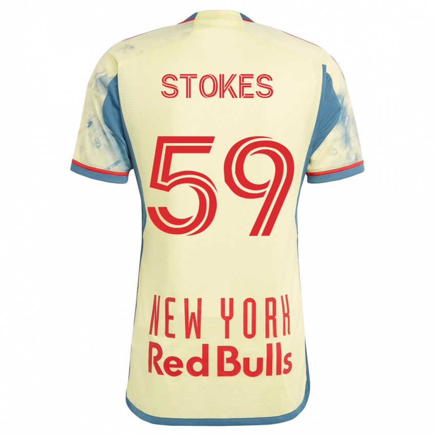 Bambino Maglia Aidan Stokes #59 Giallo Kit Gara Home 2023/24 Maglietta