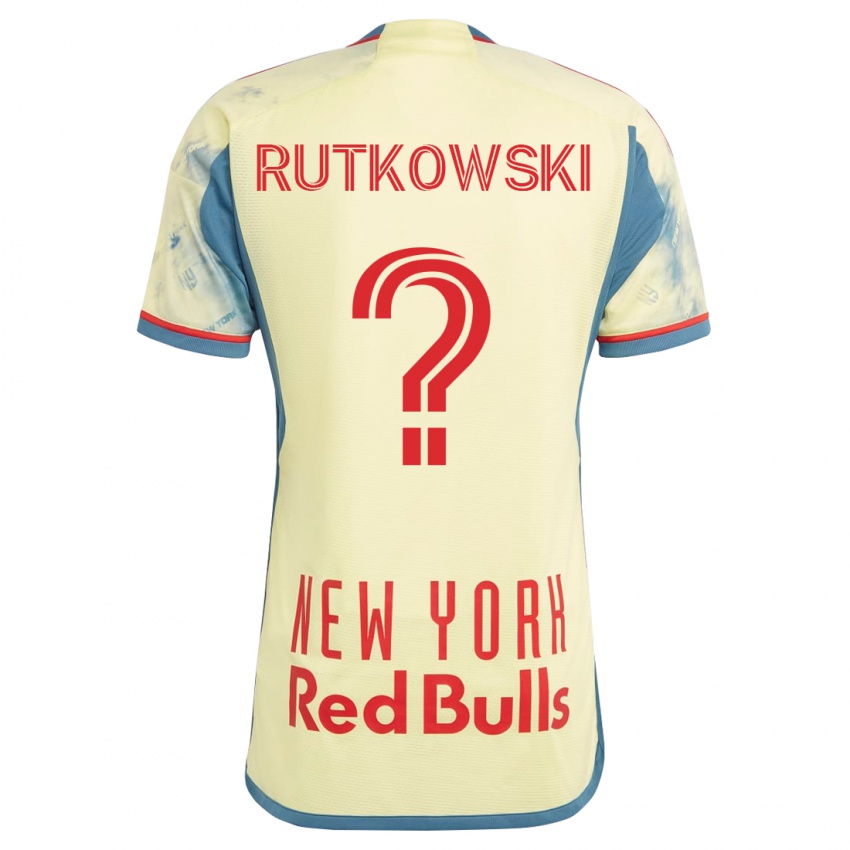 Bambino Maglia Alan Rutkowski #0 Giallo Kit Gara Home 2023/24 Maglietta