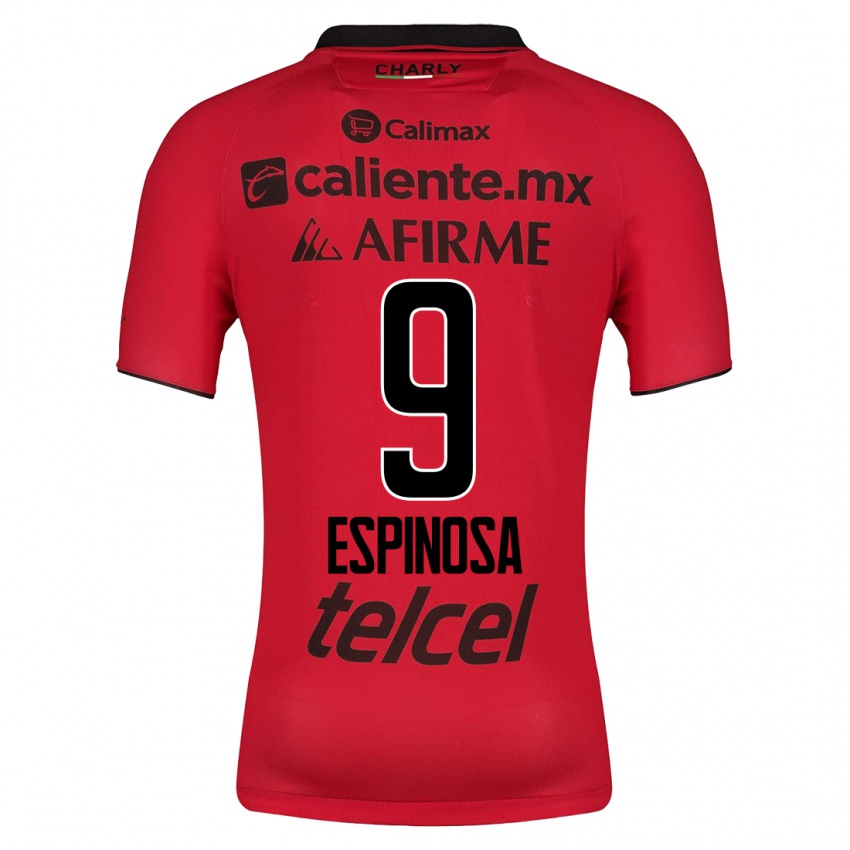 Bambino Maglia Daniela Espinosa #9 Rosso Kit Gara Home 2023/24 Maglietta