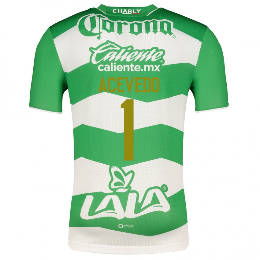 Bambino Maglia Carlos Acevedo #1 Verde Kit Gara Home 2023/24 Maglietta