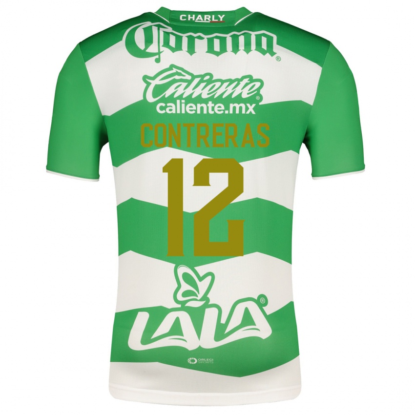 Bambino Maglia Karol Contreras #12 Verde Kit Gara Home 2023/24 Maglietta