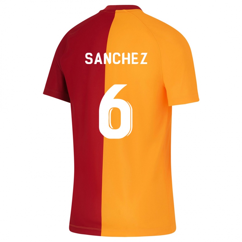 Bambino Maglia Davinson Sanchez #6 Arancia Kit Gara Home 2023/24 Maglietta