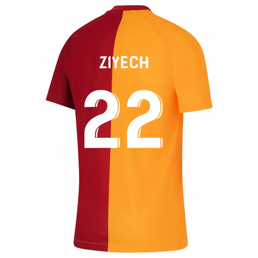 Bambino Maglia Hakim Ziyech #22 Arancia Kit Gara Home 2023/24 Maglietta