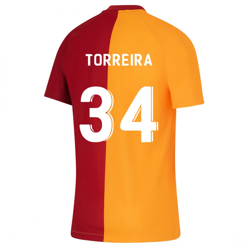 Bambino Maglia Lucas Torreira #34 Arancia Kit Gara Home 2023/24 Maglietta