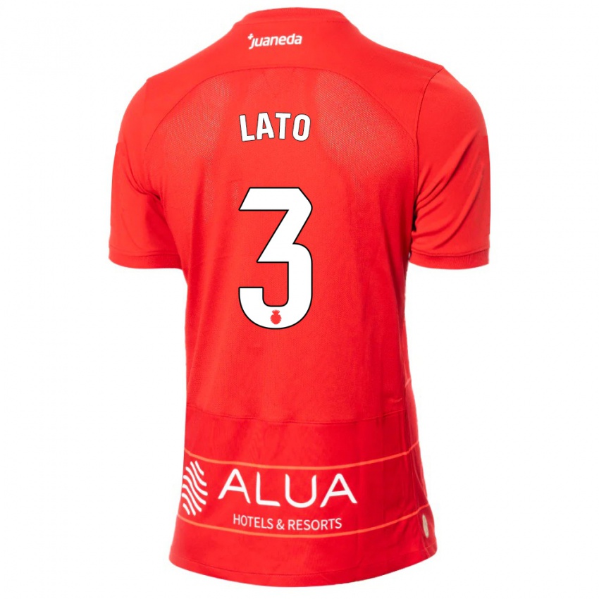 Bambino Maglia Toni Lato #3 Rosso Kit Gara Home 2023/24 Maglietta