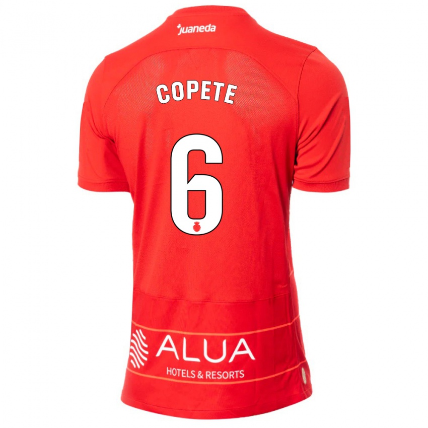 Bambino Maglia José Copete #6 Rosso Kit Gara Home 2023/24 Maglietta