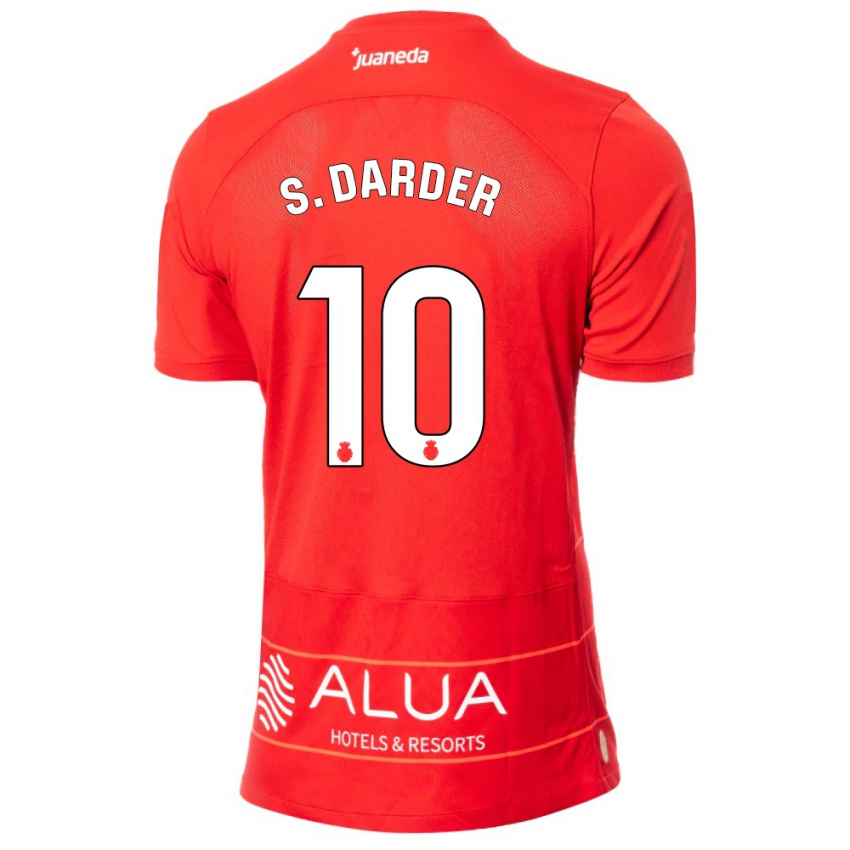 Bambino Maglia Sergi Darder #10 Rosso Kit Gara Home 2023/24 Maglietta