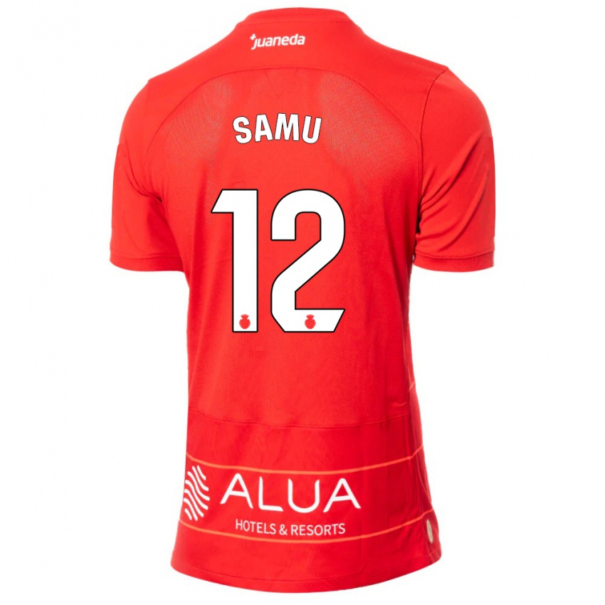 Bambino Maglia Samú Costa #12 Rosso Kit Gara Home 2023/24 Maglietta