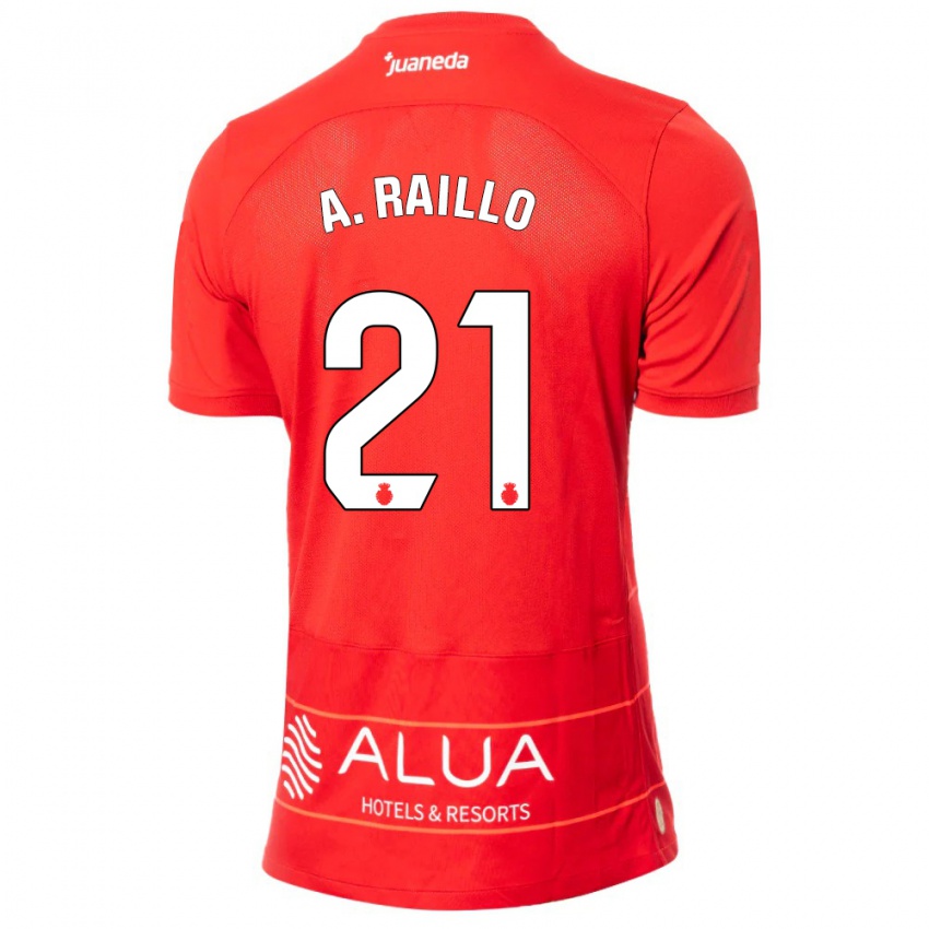 Bambino Maglia Antonio Raíllo #21 Rosso Kit Gara Home 2023/24 Maglietta