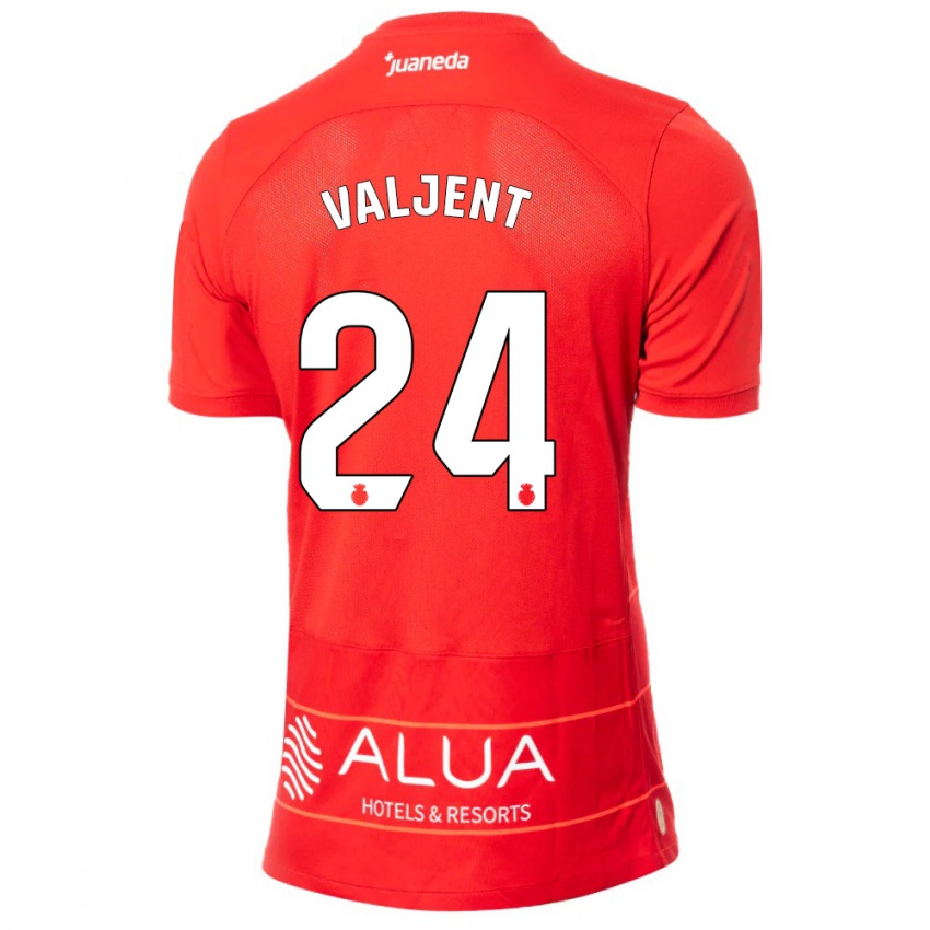 Bambino Maglia Martin Valjent #24 Rosso Kit Gara Home 2023/24 Maglietta