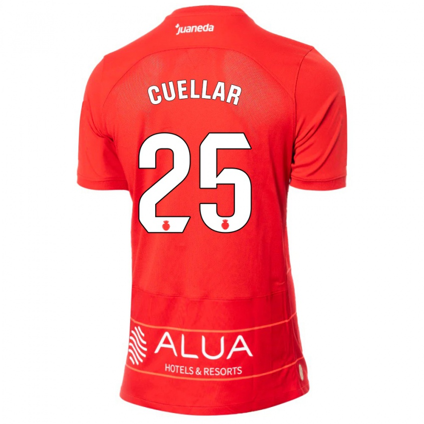 Bambino Maglia Iván Cuéllar #25 Rosso Kit Gara Home 2023/24 Maglietta