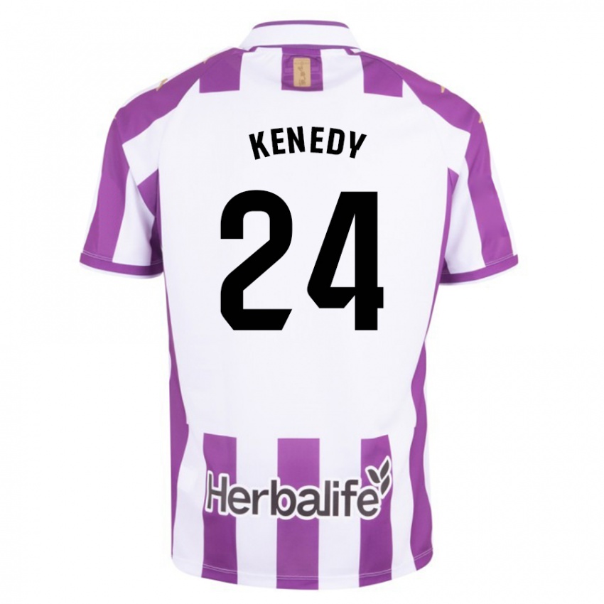 Bambino Maglia Kenedy #24 Porpora Kit Gara Home 2023/24 Maglietta