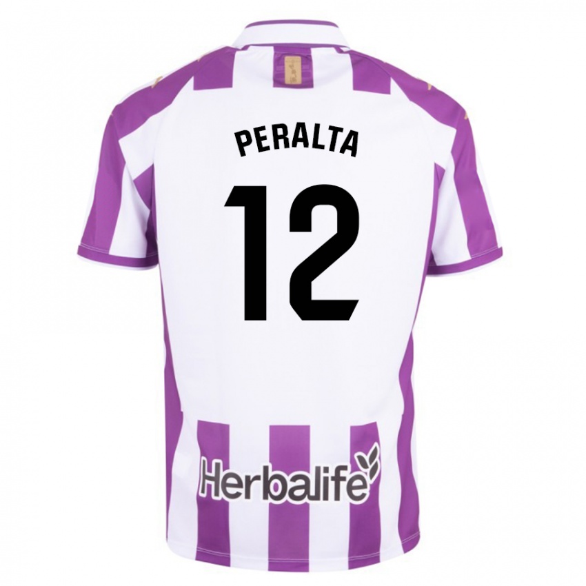 Bambino Maglia Fernando Peralta #12 Porpora Kit Gara Home 2023/24 Maglietta