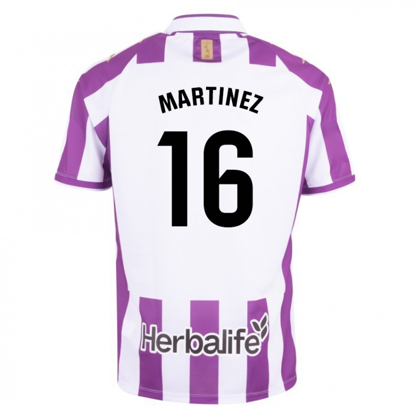 Bambino Maglia Jesús Martínez #16 Porpora Kit Gara Home 2023/24 Maglietta