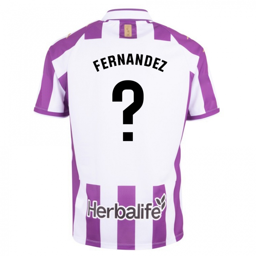 Bambino Maglia Samu Fernández #0 Porpora Kit Gara Home 2023/24 Maglietta