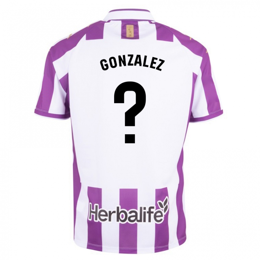 Bambino Maglia Santi González #0 Porpora Kit Gara Home 2023/24 Maglietta