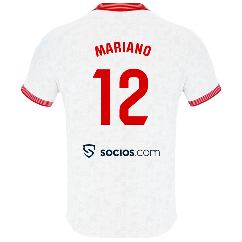 Bambino Maglia Mariano Diaz #12 Bianco Kit Gara Home 2023/24 Maglietta