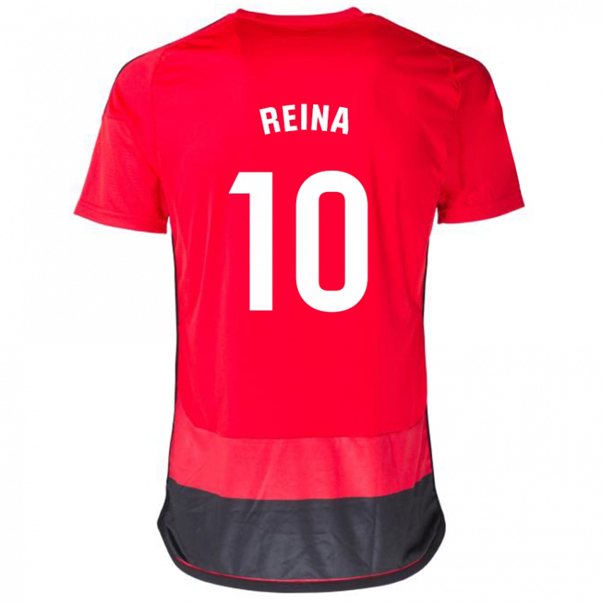 Bambino Maglia Alberto Reina #10 Rosso Nero Kit Gara Home 2023/24 Maglietta