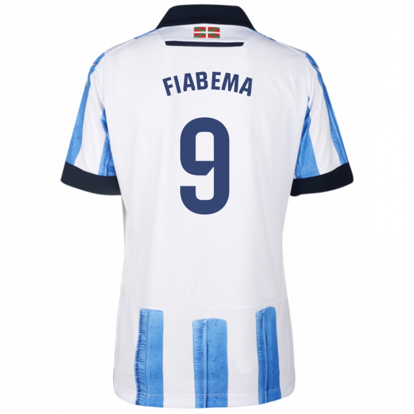 Bambino Maglia Bryan Fiabema #9 Blu Bianco Kit Gara Home 2023/24 Maglietta