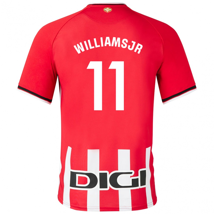 Bambino Maglia Nico Williams #11 Rosso Kit Gara Home 2023/24 Maglietta