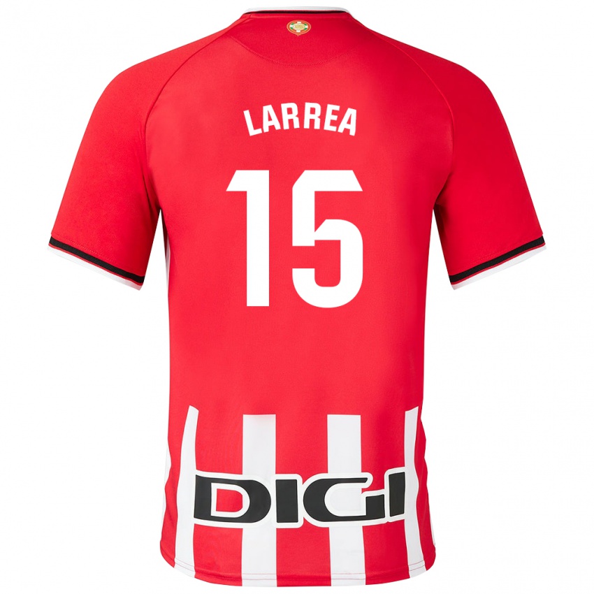 Bambino Maglia Beñat Larrea #15 Rosso Kit Gara Home 2023/24 Maglietta