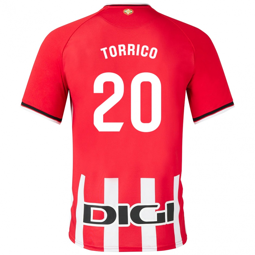 Bambino Maglia Aitor Torrico #20 Rosso Kit Gara Home 2023/24 Maglietta