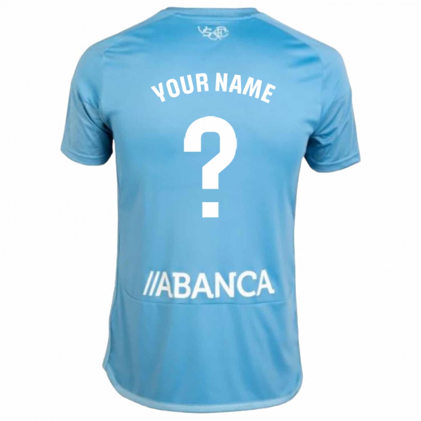 Bambino Maglia Il Tuo Nome #0 Blu Kit Gara Home 2023/24 Maglietta