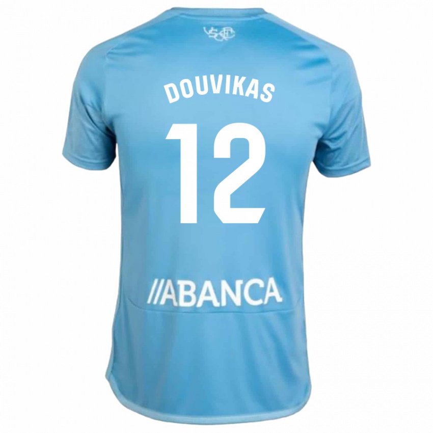 Bambino Maglia Anastasios Douvikas #12 Blu Kit Gara Home 2023/24 Maglietta