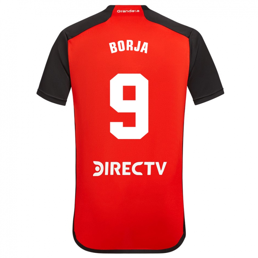 Bambino Maglia Miguel Borja #9 Rosso Kit Gara Away 2023/24 Maglietta